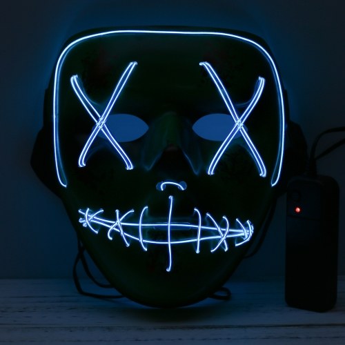 Adults Halloween LED Light Up Mask Halloween Costume Supplies