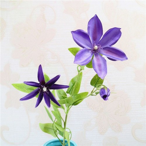 

Artificial Trident Lotus Flower Simulation Silk Floral Fake Flowers Single Branch