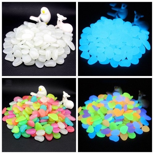 

100pcs Glow in the Dark Garden Pebbles