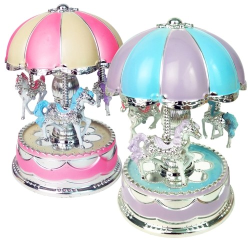 

Onion Dome Carousel Horse Musical Box