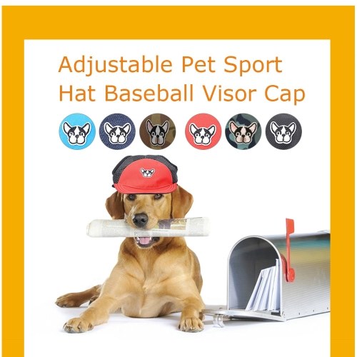 Dog Caps Pet Sport Hat Adjustable Buckle Pet Baseball Visor Cap for Small Dogs Puppies