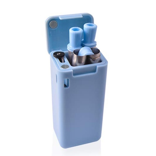 

Foldable Drinking Straw Collapsible Reusable Straws with Storage Box