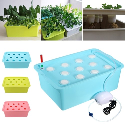 

11 Holes Plant Site Hydroponic System Grow Kit Bubble Indoor Garden Cabinet Box