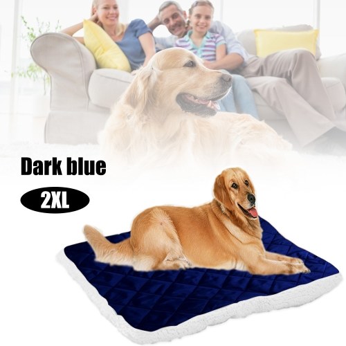 Plush Pet Mat Soft Comfortable Warm Dog Bed Kennel Puppy Cushion Blanket Pet Supplies