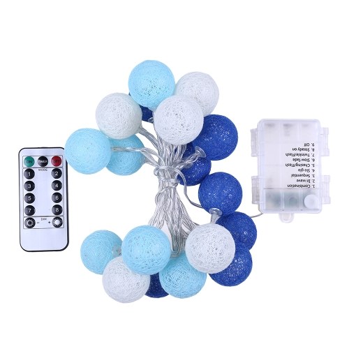 

Cotton Ball Garland Led Holiday String Light Valentine Birthday Wedding Party Decoration Economic Light Fairy Lamp String