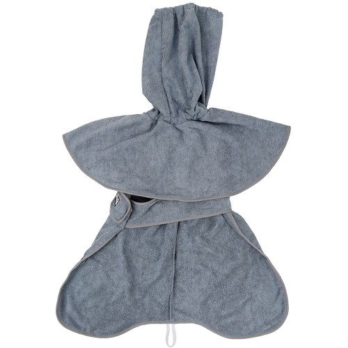 

Pet Dog Bathrobe Dog Bath Drying Towel with Hood Belt Soft Super Water Absorption Microfiber Terry