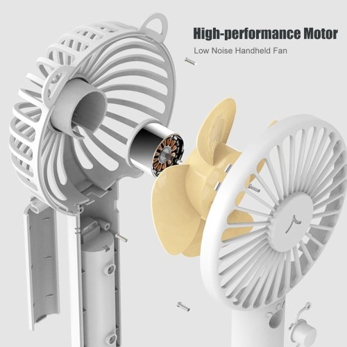 

Handheld Fan with Base Portable Mini Fan 3 Speed Low Noise Personal Desk Fan for Travel Camping Office Home USB Powered Desk Fan