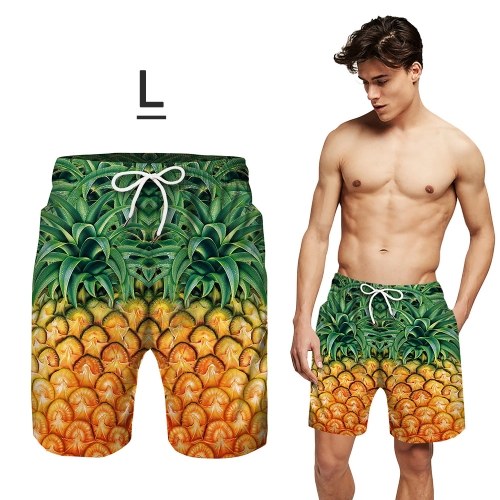 

Men's Swim Trunks Quick Dry Beach Shorts with Pockets Surf Men's Swimming Shorts, Bathing Suits with Mesh Lining (Adult Size, L)