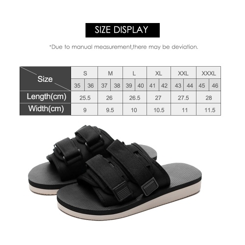 

Unisex Anti-Slip Sandals Rubber Slippers Flat Shoes with Open Toe Design Comfortable Footbed for Traveling Hiking Sea Beach Camping