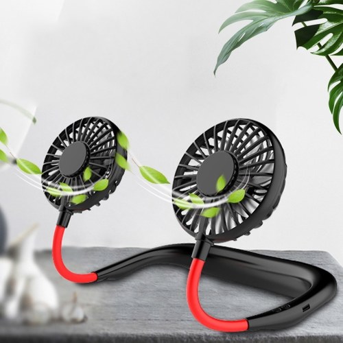 

Hanging Neck Fan with Aromatherapy Mini Bendable Wearable Sports Fan Portable & Rechargeable Desktop Cooling Fans 3 Gears Wind 7-Color LED Light for Home Office Travel Exercise