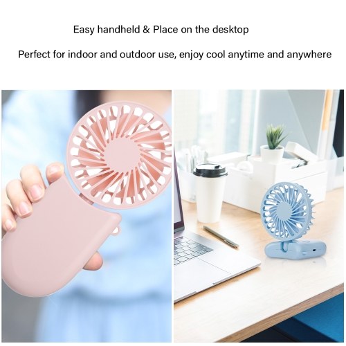 

Necklace Fan Mini handheld fan USB Pocket Fan with Rope Mini Portable Fan 3 Speed Adjustable for Travel Office Room Household