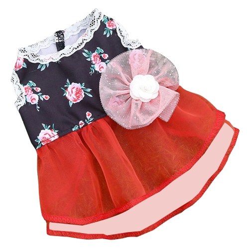 Vestido para perros Falda para perros Falda floral para perros