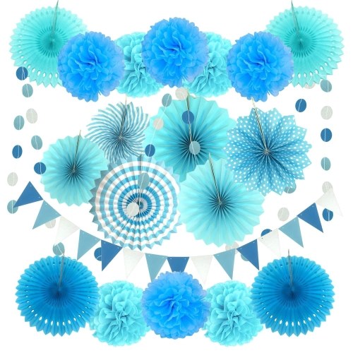 

20PCS Window Decoration Colorful Paper Set Kit for Wedding Birthday Party Home DIY Projects Decoration