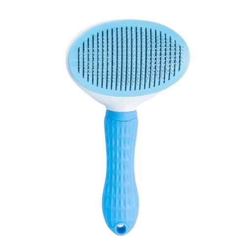 

Beautiful Pet Hair Self-cleaning Steel Needle Comb