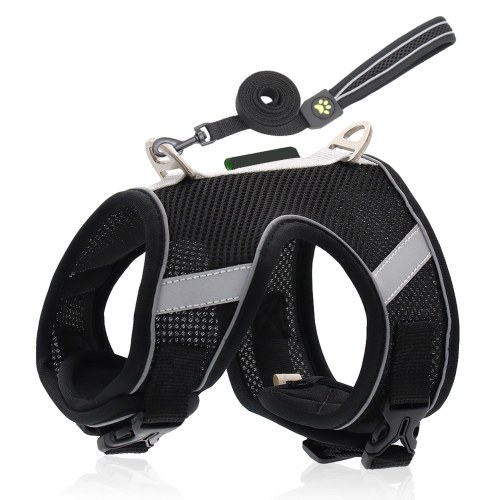 

Lightweight Dog Harness Dog Leash and Harness Set for Medium and Small Dogs Reflective Vest Harness with Handle Suitable for Cats Dogs and Rabbits