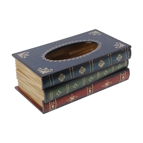 

Elegant Antique Book Napkin Holder Novelty Tissue Box Holder for Home Restaurant