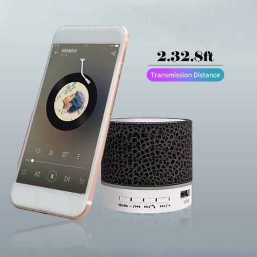 

Mini Speaker 7-Color Lights Small Wireless BT Speaker Portable Rechargeable Speaker for Travel Outdoors Home Office