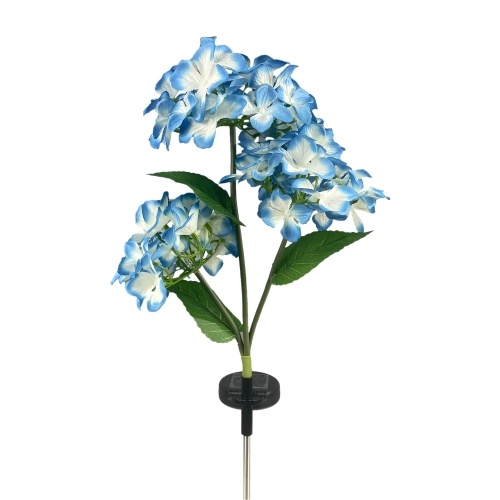 Solar Flowers Lights Dekorative realistische Hortensie Flower Stakes Lights