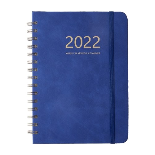 A5 Notebook School Diary 2022 Notebook With Daily Weekly Schedule 160 Pages Spiral Exercise Books