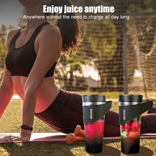 

Portable Blender for Shakes and Smoothies 4000mAh Type-C Rechargeable 460ml Personal Blender with 6 Sharp Blades Powerful 22000r/m Juicer Cup for Traveling Gym Office