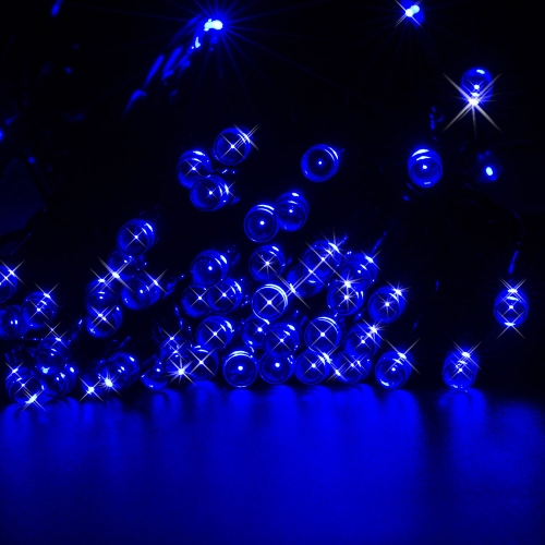 12M Solar LED Light String 100 LEDs Fairy Romantic Holiday Christmas Festival Decorations Warm White