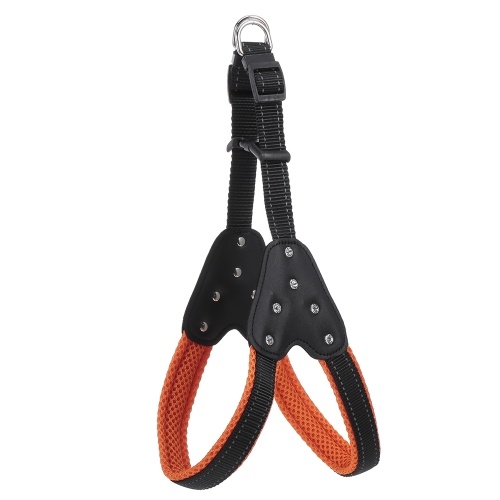 

Dog Harness No-Pull Adjustable Rhinestone Diamond Chest Straps Metal Hooks Leash