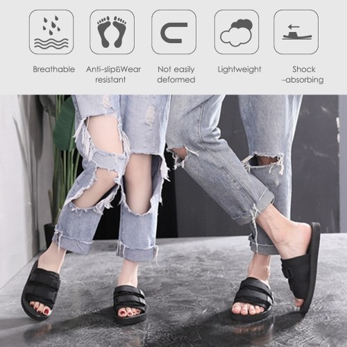 

Anti-Slip EVA Sandals Slippers Unisex Flat Shoes with Open Toe Design Comfortable Footbed for Traveling Hiking Sea Beach Camping