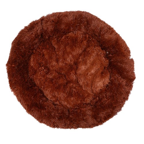 Comfortable Plush Round Pet Bed for Dogs Cats