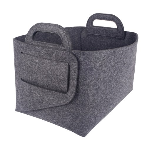

Felt Storage Basket Desktop Foldable Felt Basket