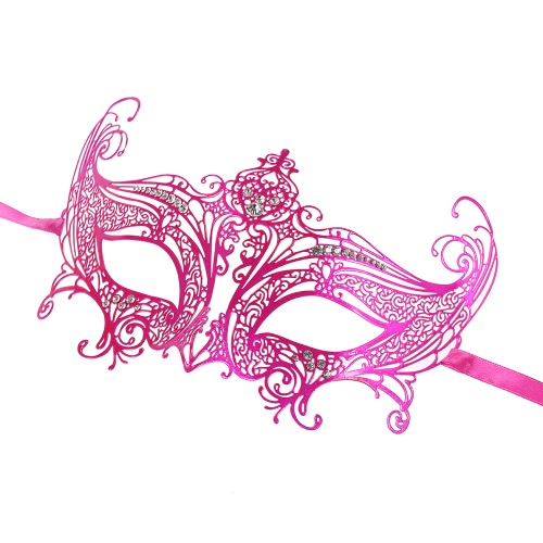 

FESTNIGHT Romantic Laser Cut Metal Half Mask