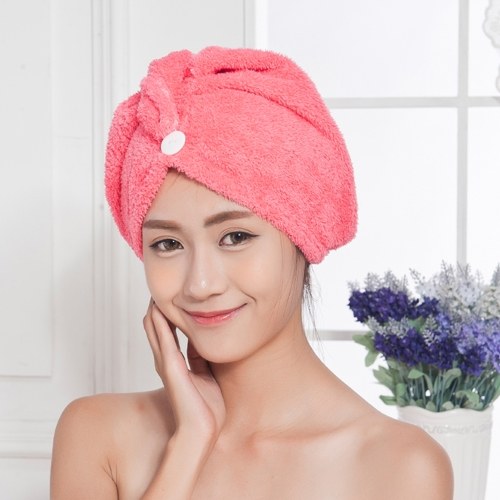 

Coral Velvet Hair Dry Hat