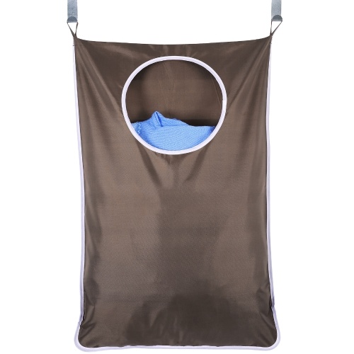

Hanging Laundry Hamper Bag Door Hanging Organiser with Zip Wall Hanging Storage Bag Large Capacity Dirty Clothes Bag Pouches for Bedroom Bathroom Dorm Room Nursery Closets