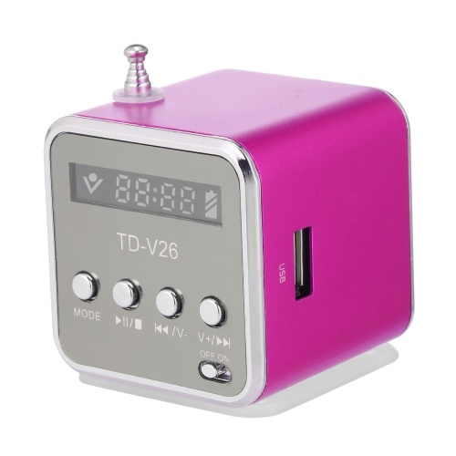

3.5mm Wired Mini Speaker Portable MP3 Player FM Radio Music Sound Box