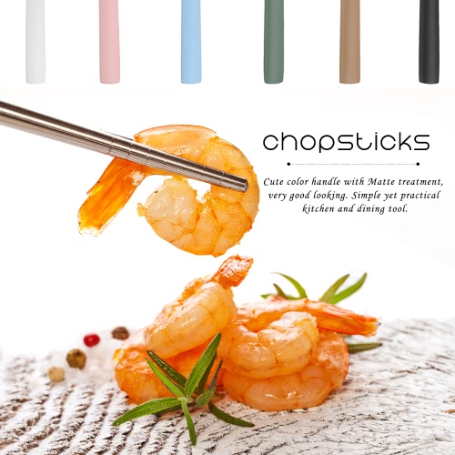 

Anself High-end Flatware Chopsticks Stainless Steel Good Quality Tableware