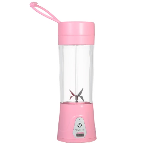 380ml Portable USB Rechargeable Juicer Cup Fruit Juicer Blender Mixer Protein Shakes Maker Bottle for Office Outdoor Travel