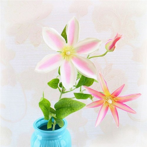 

Artificial Trident Lotus Flower Simulation Silk Floral Fake Flowers Single Branch