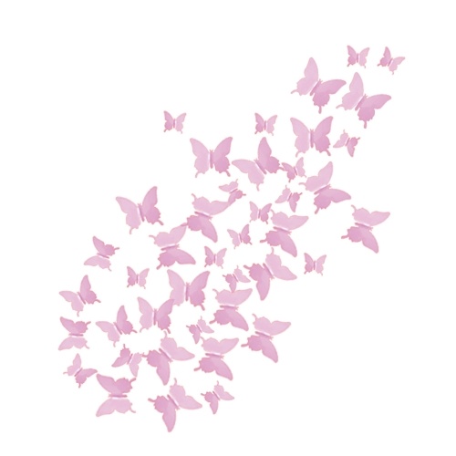 

Mural Simulation 3D Butterfly Stereoscopic Hot Fashion Style Curtain Wall Sticker