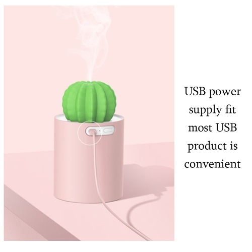 

Mini Portable USB Home Office Gift Creative Cactus Air Purifier Humidifier