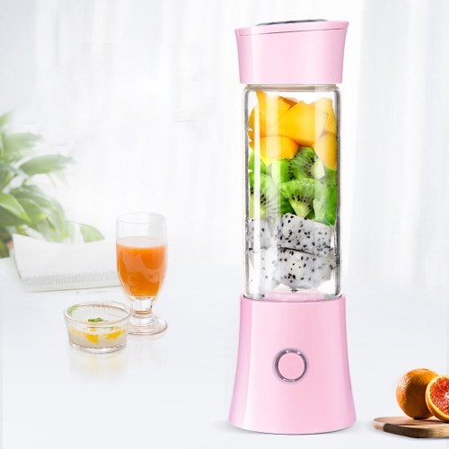 480ML Persönlicher Größenmixer Tragbarer Mixer USB Wiederaufladbare Entsafter Tasse