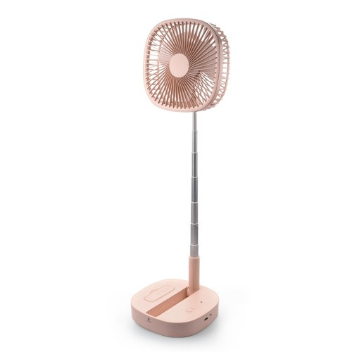 

Folding Stand Fan with Remote Control Mini Telescopic Fan USB Rechargeable Table Floor Fan