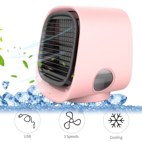 Desktop Air Cooler Air Conditioner Fan Small Personal USB Desk Fan Air Cooler