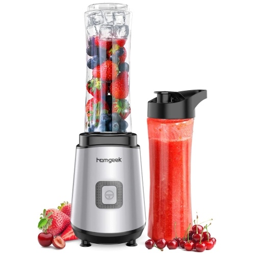 

5430 Personal Blender for Shakes and Smoothies 400W Juice Maker with 2 Tritan BPA-Free Travel Bottles Portable Mini Blender