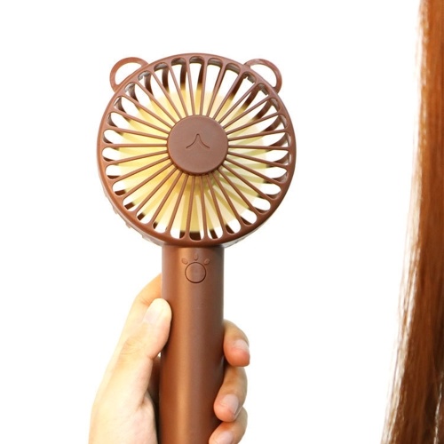 

Handheld Fan with Base Portable Mini Fan 3 Speed Low Noise Personal Desk Fan for Travel Camping Office Home USB Powered Desk Fan