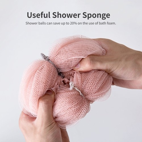 

Bath Shower Sponge Loofahs Mesh Pouf Shower Ball Body Scrubber Exfoliator Shower Essential Skin Care