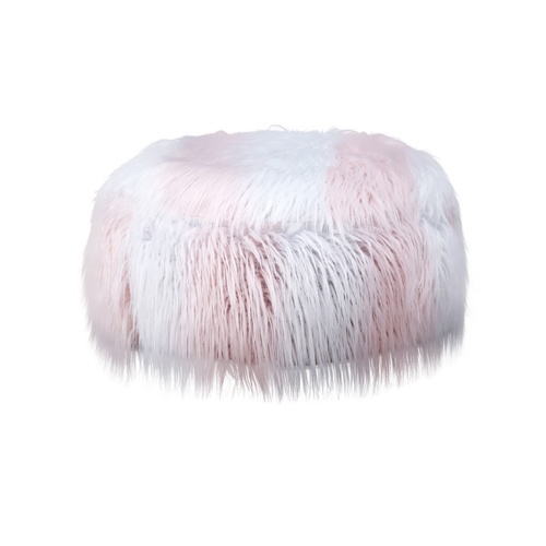 

Faux Fur Inflatable Chair Sofa Stool Pluffy Foot Rest Footstool