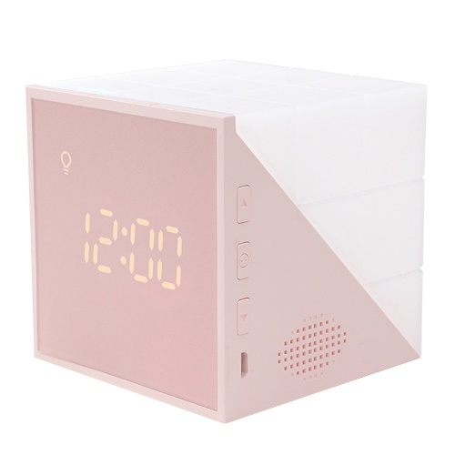 

Alarm Clock LED Night Light Digital Magic Cube Alarm Clock USB Charging Colorful Lamp Thermometer Alarm Clock