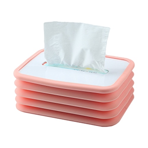 

Foldable Tissue Box Holder Paper Towel Dispenser Coreless Toilet Tissue Dispenser Paper Extraction Dispenser Tissue Box Cover Dispenser for Car Home Bathroom Bedroom Office