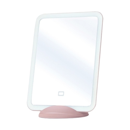 

LED Makeup Mirror Touch Screen Adjustable Brightness Vanity Mirror USB Rechargeable Lighted Mirror Desk Cosmetic Mirror With Magnetic Mobile Holder