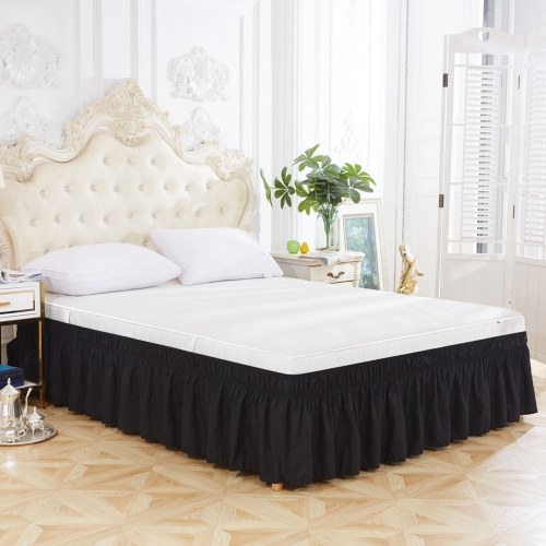 

A Wrap-around Bed Skirt With Adjustable Waistband