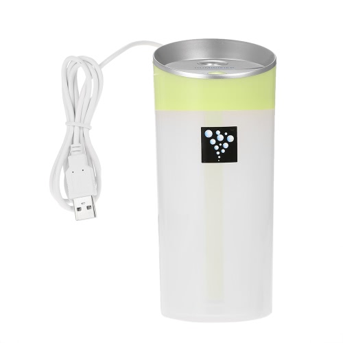 DC 5V 300ML Portable Intelligent USB Anion Air Humidifier 2 Mist Modes Mini Aromatherapy Essential Oil Aroma Diffuser Mist Maker for Home Office Car Auto Shut Off